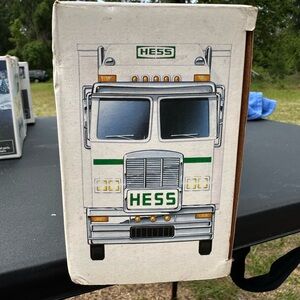 Kids Toy Truck - White and Green Hess Collectors